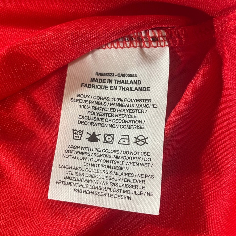 Nike Soccer Jersey Women Medium Red Dri-FIT Short Sleeve Athletic Training Shirt - Picture 4 of 8